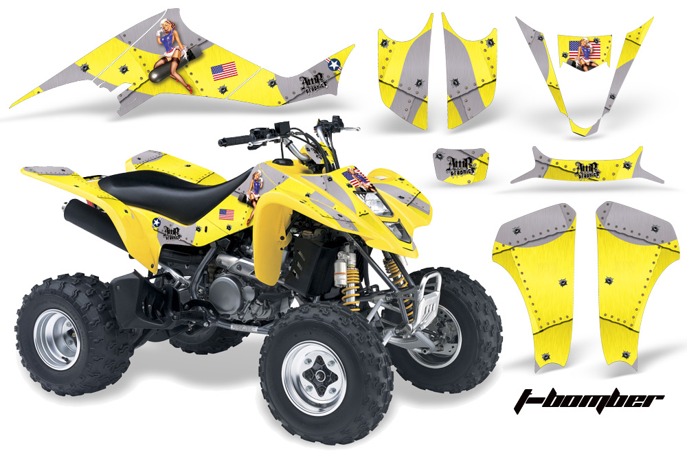 Suzuki LTZ 400 03-08 Graphics TBomber Yellow